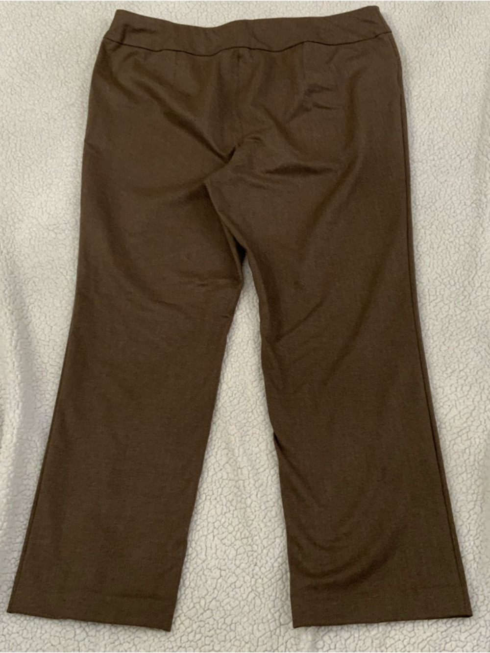 Talbots Petites Elastic Waist Pull On Pants 16P Stretch Brown Office To Casual - Picture 13 of 13